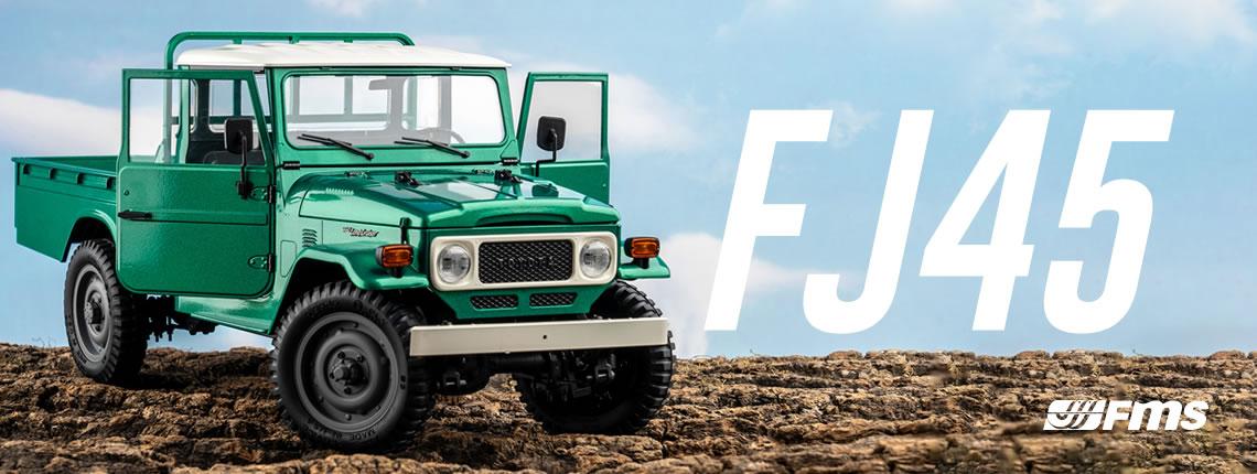 FMS TOYOTA FJ45 1:12 - Crawler RTR 2.4GHz detailgetreuer und funktionaler RC Scaler