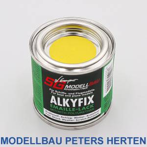SG Modellbau ALKYFIX-Emaillelack gelb hochglänzend, kraftstoffbeständig 100ml - 1470.4 Abb. 1