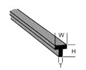 Krick T-1 T-Profil ABS 1,2x1,2x250mm (10) - 190081 Abb. 1
