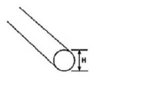 Krick AR-8H Acryl-Rundstab transparent klar Ø6,4x225mm (10) - 190294 Abb. 1