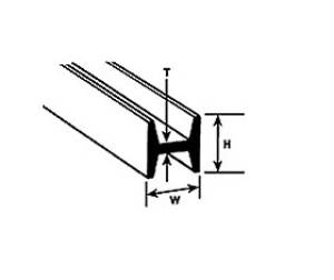 Krick HFS-4 H-Profil 3,2x3,2x375mm (8) - 190543 Abb. 1
