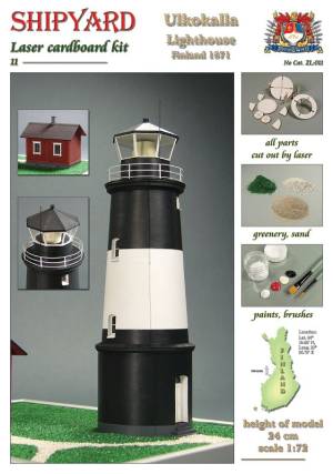 Krick Leuchtturm Ulkokalla Laser Kartonbausatz - 24661