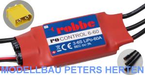 robbe RO-CONTROL 6-60 3-6S -60(80)A 5V/7A SWITCH BEC Regler - 8711 Abb. 1