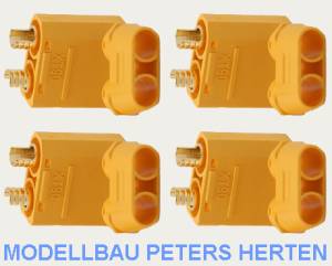 XT-90 Goldkontakt Stecker gelb