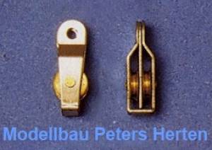 Aero-naut Block mit zwei Rollen Höhe 17 mm 5 Stück - 5229/00 Abb. 1