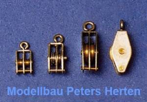 Aero-naut Block mit zwei Rollen Höhe 9 mm 3 Stück - 5230/08 Abb. 1
