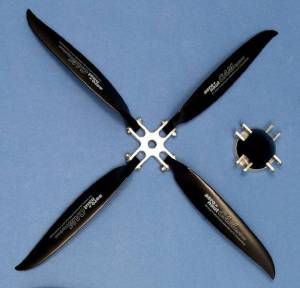 Aeronaut 4-Blatt-Alu-Mittelstück 42mm