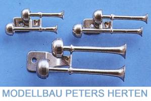 aeronaut Doppel Fanfare (vernickelt) 60mm lang - 5682/60 - 568260 Abb. 1
