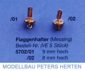 aeronaut Flaggenhalter (Messing) VE5 - 5702/02V Abb. 1