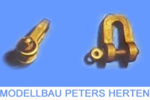 Aeronaut Schäkel mit Augbolzen u. funktionierendem Gewinde 12x7x5 mm - 5324/00 - 532400 Abb. 1
