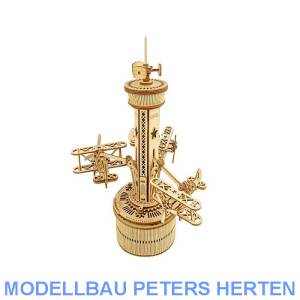 Airplane Control Tower (Lasercut Holzbausatz)
