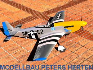 SG Modellbau P-51D Mustang Balsabausatz Spannweite 1650 mm - 6275 Abb. 1