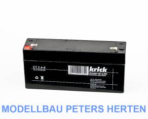 Krick Bleiakku 6V / 3,4Ah - 667253 Abb. 1