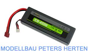 D-Power CD-4500/2S Lipo 7.4V 2S 45C mit T-Stecker  - 220-CD45002S abb 1