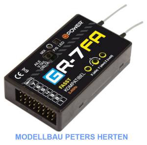 D-Power G-R7FA 2.4GHz Empfänger mit 3X Gyro FASST kompatibel - GR7FA Abb. 1