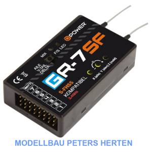D-Power G-R7SF 2.4GHz Empfänger mit 3X Gyro Futaba S-FHSS kompatibel - GR7SF Abb.1