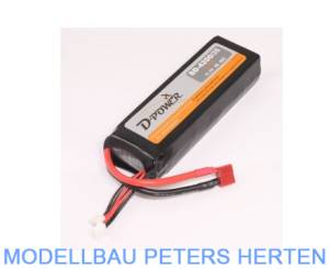 D-Power SD-4200 3S Lipo (11,1V) 45C - mit T-Stecker     - SD42003T  abb 1