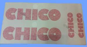 Dekorbogen Chico / Chica rot - MCP 2 abb 1