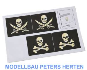 Krick Flaggensatz Piratenschiff 55x43 mm - 63498 Abb. 1