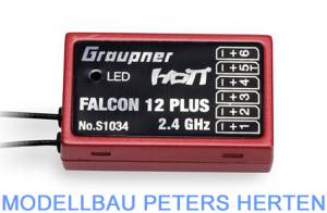 Graupner Falcon 12 plus HoTT Empfänger mit 3-Achs-Gyro (6-Kanal) S1034 Abb. 1