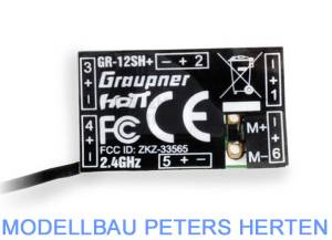 Graupner GR-12SH+ HoTT Empfänger (6-Kanal) 33565 Abb. 1