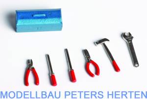 Graupner Werkzeug mit Kasten rot 1:14,5 - MZ0013 Abb. 1