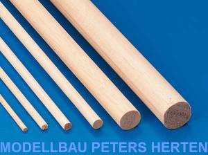 Holz-Rundstab hell 14 mm 