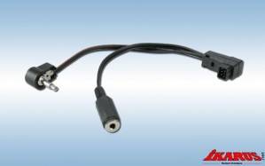 Ikarus Y-Adapter mit 3,5mm Mono-Stecker und Rechteckstecker -31036 Abb. 1