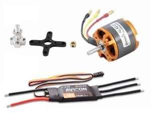 D-Power Brushless SET AL42-07 & AVICON 50A Regler