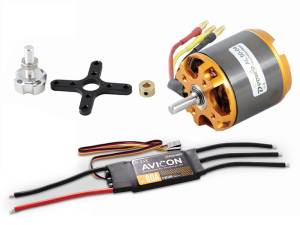 D-Power Brushless SET AL50-04 & AVICON 80A Regler