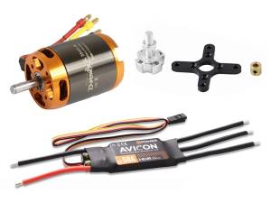 D-Power Brushless Set AL3548-4 & AVICON 50A Regler