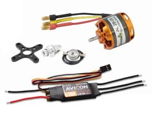 D-Power Brushless Set AL28-09 & AVICON 20A Regler