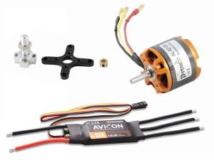 D-Power Brushless SET AL42-06 & AVICON 50A Regler