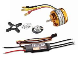 D-Power Brushless SET AL28-14 & AVICON 20A Regler