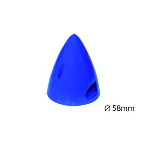 Kunststoff-Spinner  58 mm blau