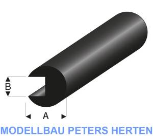 Krick Kantenschutz Ø8x2 mm L=2 m Gummiprofil - rb104-33 Abb. 1
