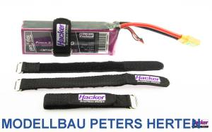 Hacker Klettband-Gurt gummiert 25x200mm - 28885020 Abb. 1