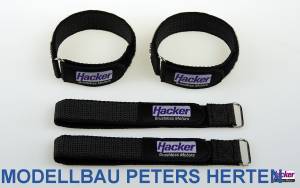 Hacker Klettband-Gurt 300mm, 2er Pack - 27875030
