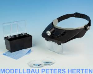 Krick Kopfbandlupe Bi-Plate mit 4 Linsen+LED - 492206 Abb. 1