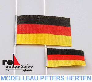 Krick Robbe Flagge Deutschland 25 x 40 mm und 15 x 30 mm, je 1 Stück - ro1359 abb 1
