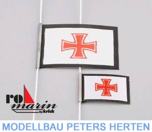 Krick Robbe Flaggensatz DGZRS 25x40 mm/15x30 mm - ro1372 Abb. 1