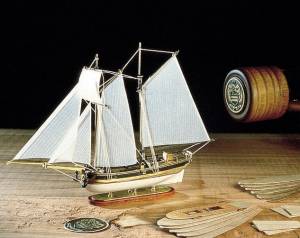 Krick Flaschenschiff Hannah  Baukasten M 1:300 - 25003 - 1