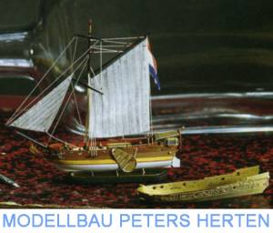 Krick Flaschenschiff Goldene Yacht 1:300 - 25002 Abb. 1