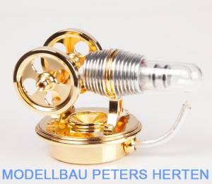 krick Stirlingmotor Twin Gold montiert - 22130 Abb. 1