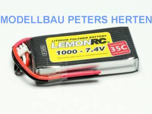 Pichler LiPo Akku LEMONRC 1000 - 7.4V (35C) Abb. 1