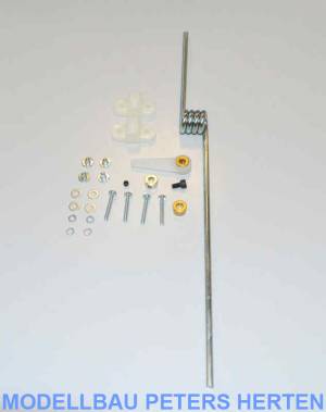 Simprop Lenkbares Bugfahrwerk gerade, Länge 175mm, ø 4mm - 1070401 Abb. 1