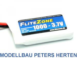 LiPo Akku FliteZone 1000 - 3,7V (z.B. Sky Drone)