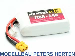 Pichler LiPo Akku RED POWER XT 1100 - 7,4V - 15410 Abb. 1