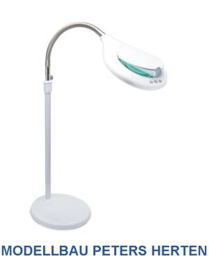 Lupenlampe Ø125 mm mit Bodenstativ