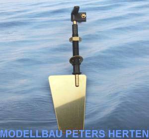 Krick Messingruder 40x26 mm Rohr + Ruderhebel - 65021 Abb. 1